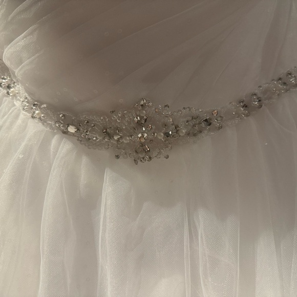 Size 22 wedding ball gown. Perfect condition comes with matching veil and tiara - Picture 2 of 8